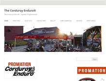Tablet Screenshot of corduroyenduro.ca